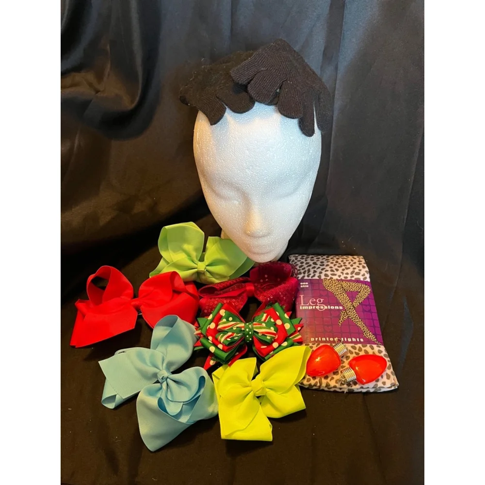 GIRL’S~TIGHTS/BOWS/GLOVES=9 BUNDLE